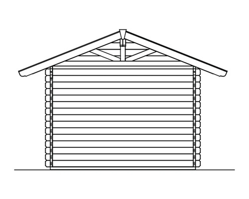 Nákres dřevěného zahradního domku