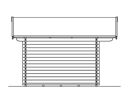 Nákres dřevěného zahradního domku