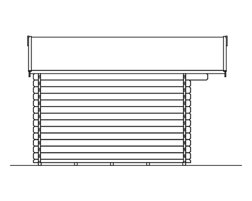 Nákres dřevěného zahradního domku