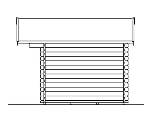 Nákres dřevěného zahradního domku