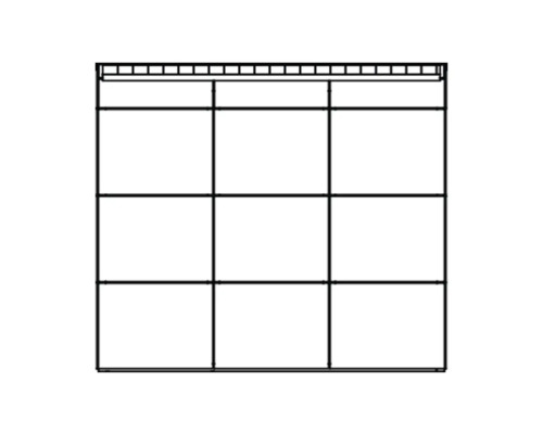 Regálový rám s devíti přihrádkami