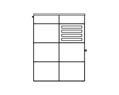 Skříň s dveřmi a zásuvkami