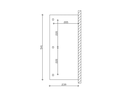 Technický výkres s rozměry produktu