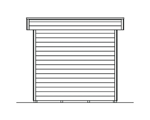 Ilustrace dřevěného zahradního domku