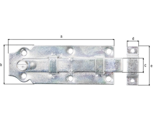 Obrázek západky s rozměry