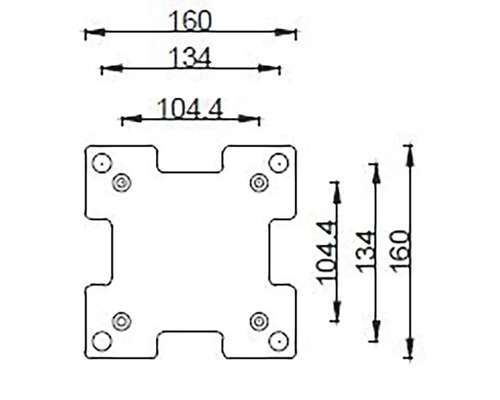 Technický výkres s rozměry
