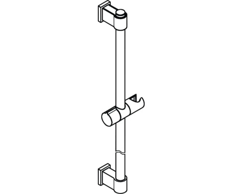 Sprchová tyč pro montáž na stěnu