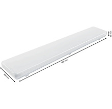 LED svítidlo do vlhkého prostředí o rozměrech 900 mm x 160 mm x 50 mm