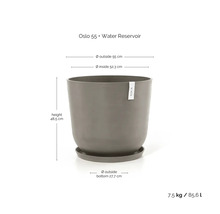 Květináč Oslo 55 s nádržkou na vodu, vnější průměr 55 cm a výška 48,5 cm