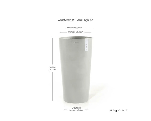 Květináč Amsterdam Extra High 90, výška 90 cm