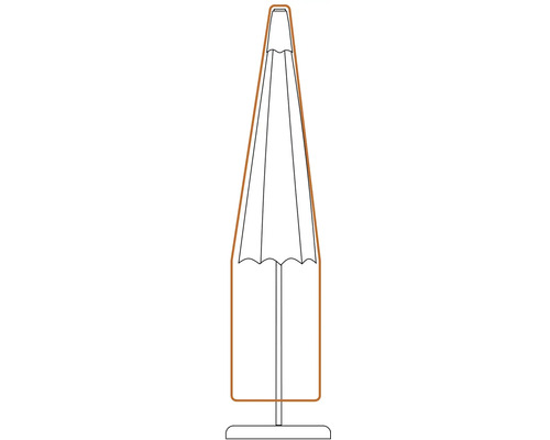 Zavřený slunečník se stojanem