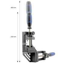 Úhelníková svěrka se šroubovou svorkou a rukojetí