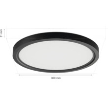 Obrázek kulatého stropního svítidla o průměru 300 mm a výšce 31 mm
