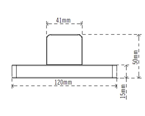 Technický výkres položky s rozměry v milimetrech