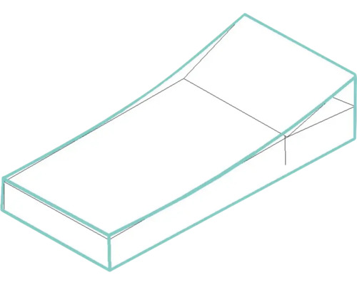 Schéma zahradního schodiště s blokovými schody