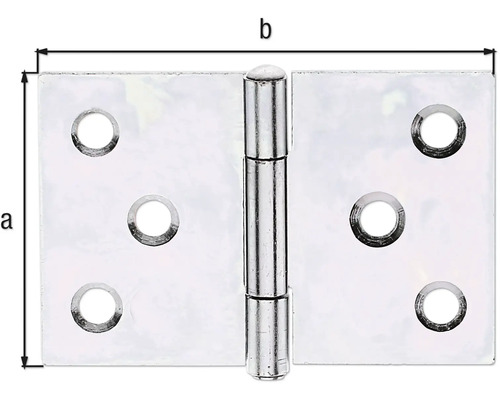 Kovové závěsy s uvedením velikosti