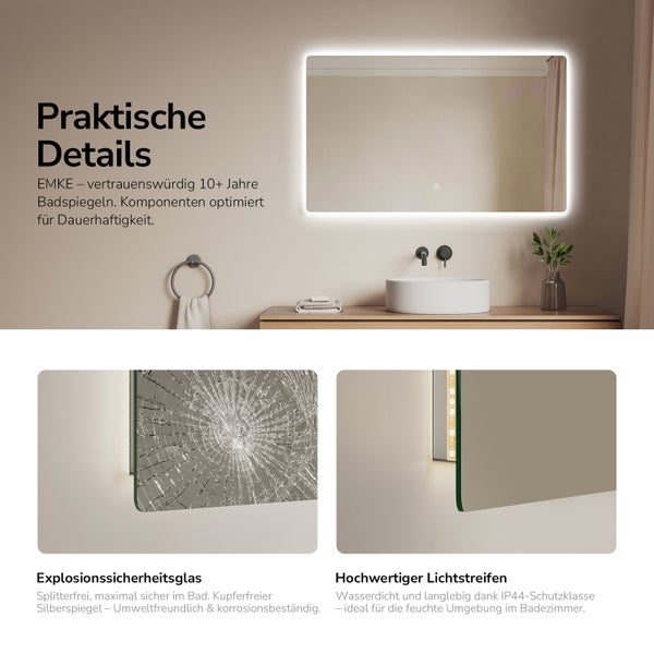 LED Smart Touch spínač a nástěnný spínač v provozu