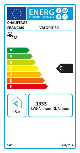 Energetický štítek pro ohřívač vody