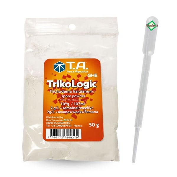 Terra Aquatica Trikologic TrikoLogic Trichoderma harzianum práškový výtrus 50 gramů s pipetou pro péči o rostliny