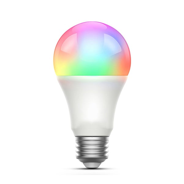 Vícebarevná LED žárovka se šroubovacím závitem pro chytré osvětlení