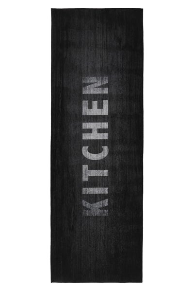 Obdélníkový běhoun do kuchyně s nápisem Kitchen