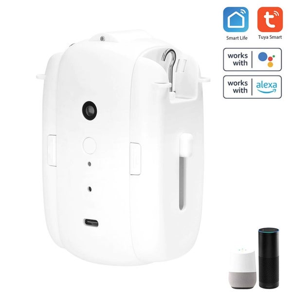 Chytrý motor na záclony s USB připojením kompatibilní se Smart Life, Tuya Smart, Google Assistant a Amazon Alexa.