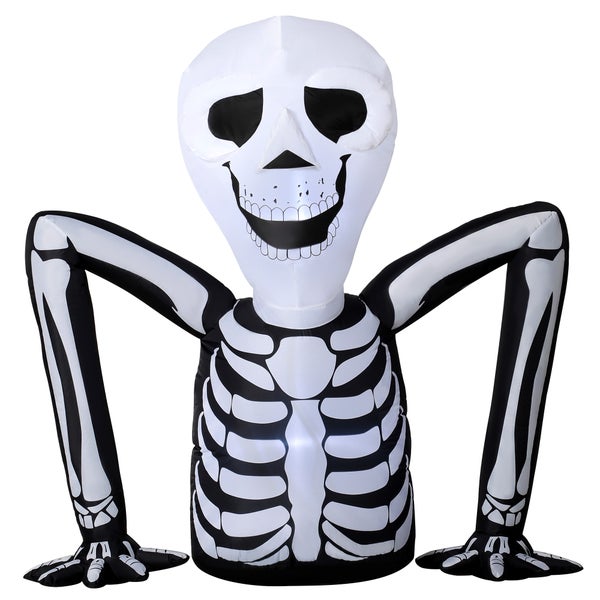 Nafukovací kostlivec jako halloweenská dekorace pro venkovní použití