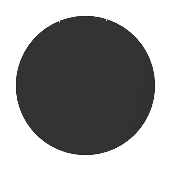 Kulatá kovová deska s otvory pro zavěšení