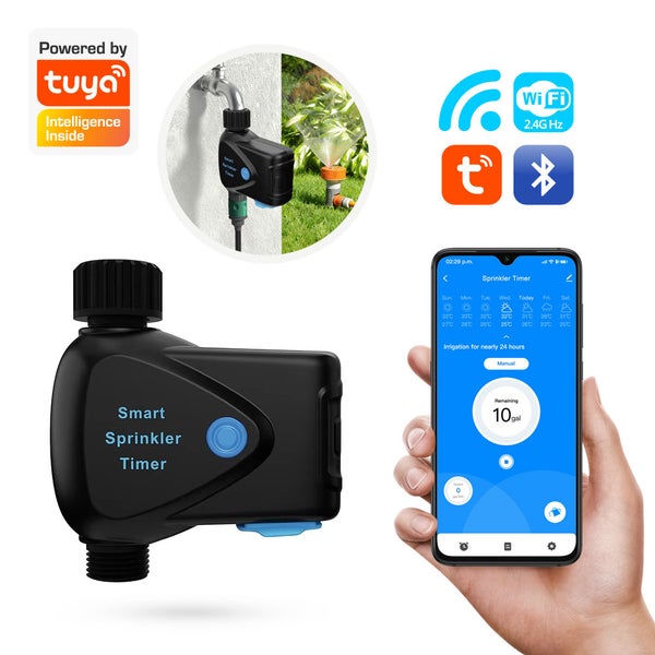 Chytrý zavlažovací počítač s ovládáním přes Wi-Fi a Bluetooth pomocí aplikace