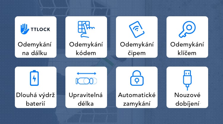 Digitální dveřní zámek s klávesnicí a snímačem otisků prstů pro bezpečnou kontrolu přístupu