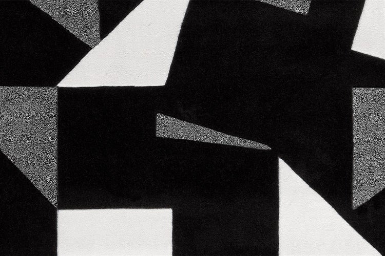 Tapeta s moderním geometrickým vzorem ploch s různými texturami