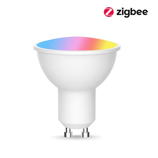 Chytrá Zigbee LED žárovka GU10 se změnou barev RGB a funkcí stmívání